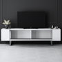 Hanah Home Soporte para TV Blanco y Plata